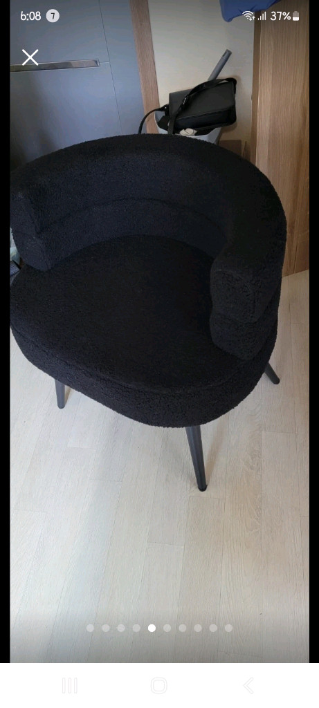 모던 암체어 의자 패브릭 이미지