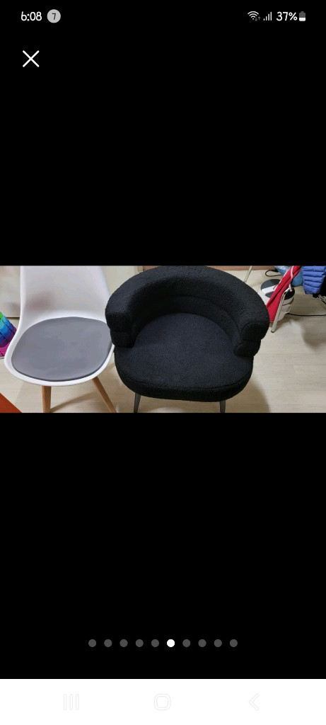 모던 암체어 의자 패브릭 이미지