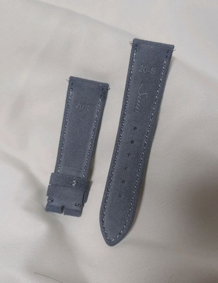 SINN(진) 알칸타라 가죽 시계스트랩 그레이 이미지