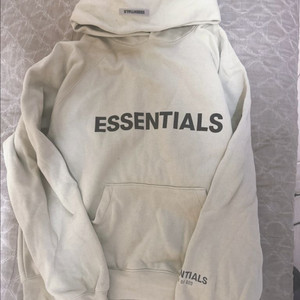 피오갓 에센셜 리플렉티브로고 후드티 m사이즈 민트 이미지