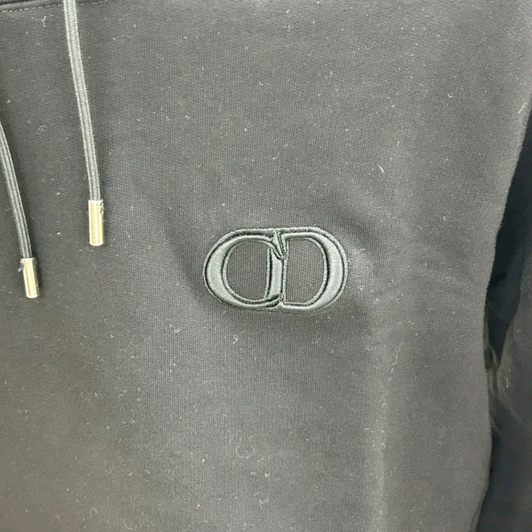 [정품] 디올 CD로고 후드티 블랙 이미지