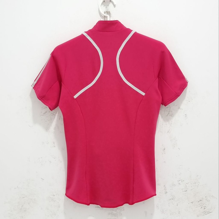 아디다스 여성 티셔츠 반팔 카라티 반집업 헬스 골프 L 이미지