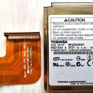 1.8" 60GB 하드디스크(도시바 노트북HDD) 이미지