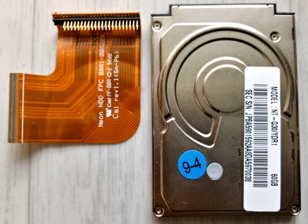 1.8" 60GB 하드디스크(도시바 노트북HDD) 이미지