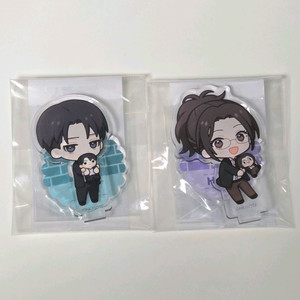 진격의 거인 미니 캐릭터 아크릴 스탠드 리바이 한지 이미지