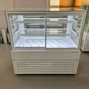 양문형 쇼케이스 냉장고 1200 3단 앞문형 뒷문형 카페 케이크진열 보관 저온콤푸 화이트 업소용 이미지