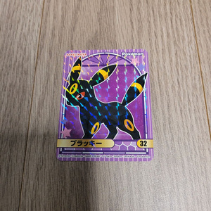 포켓몬스터 블래키 홀로그램 카드/포카/마루미야/카레/돼지고기/포크/옥수수/32번/이브이/에브이 이미지