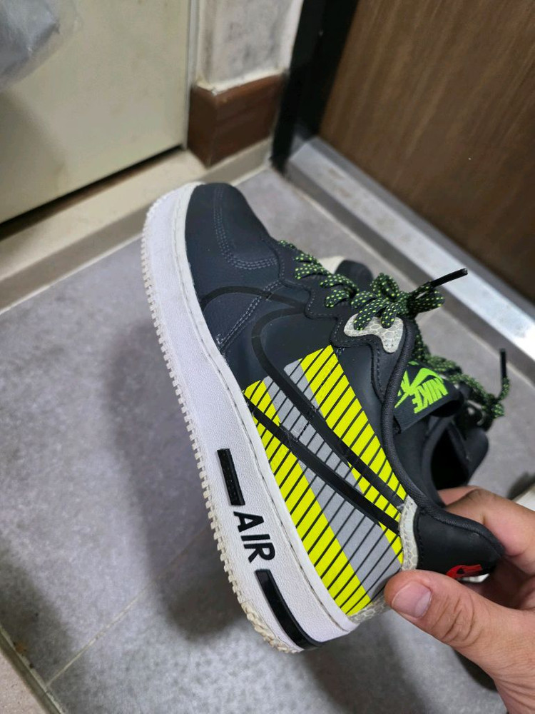 나이키 x 3M 에어포스 1 리액트 LX 앤트러사이트 블랙 네고X 이미지