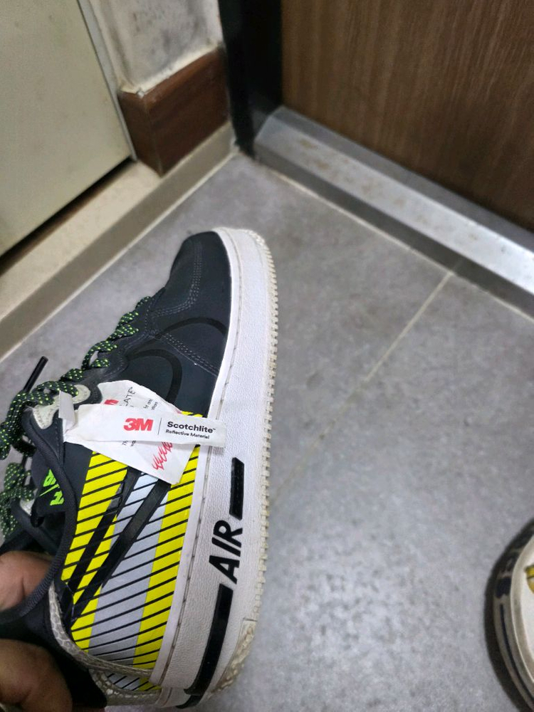 나이키 x 3M 에어포스 1 리액트 LX 앤트러사이트 블랙 네고X 이미지