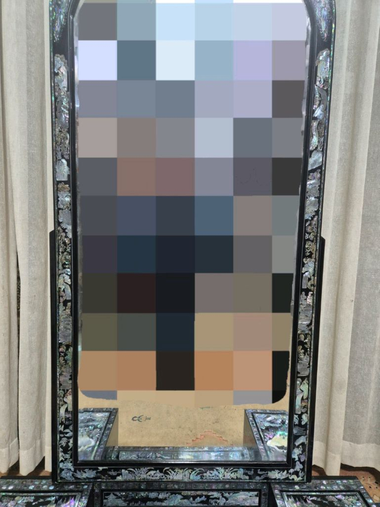 전통고가구 인테리어 자개화장대 이미지