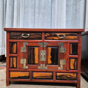 전통고가구 먹감나무 원목 머릿장 이미지