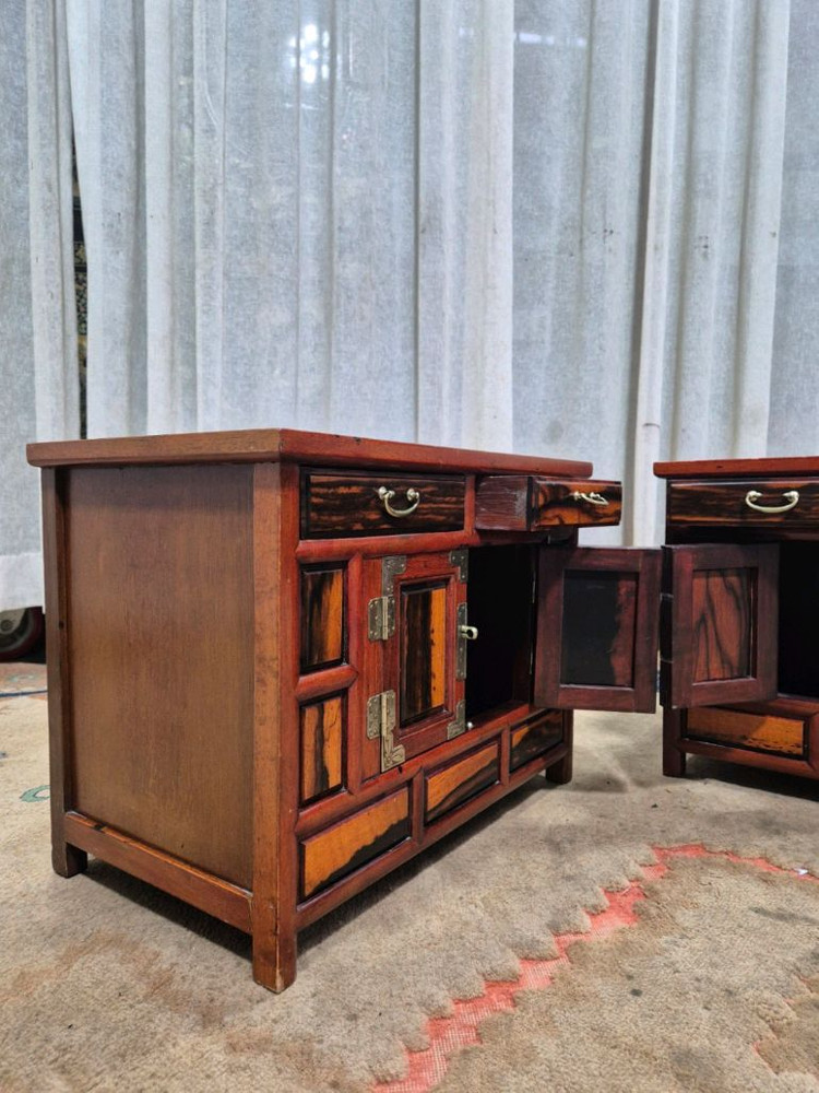 전통고가구 먹감나무 원목 머릿장 이미지