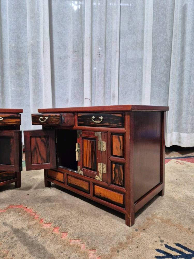 전통고가구 먹감나무 원목 머릿장 이미지