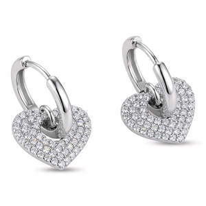 엘르 아모르 하트 귀걸이 | 14K 골드핀 | 반짝 데일리템 이미지