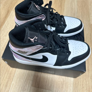 나이키 조던 1 미드 화이트 블랙 타이다이 265 이미지