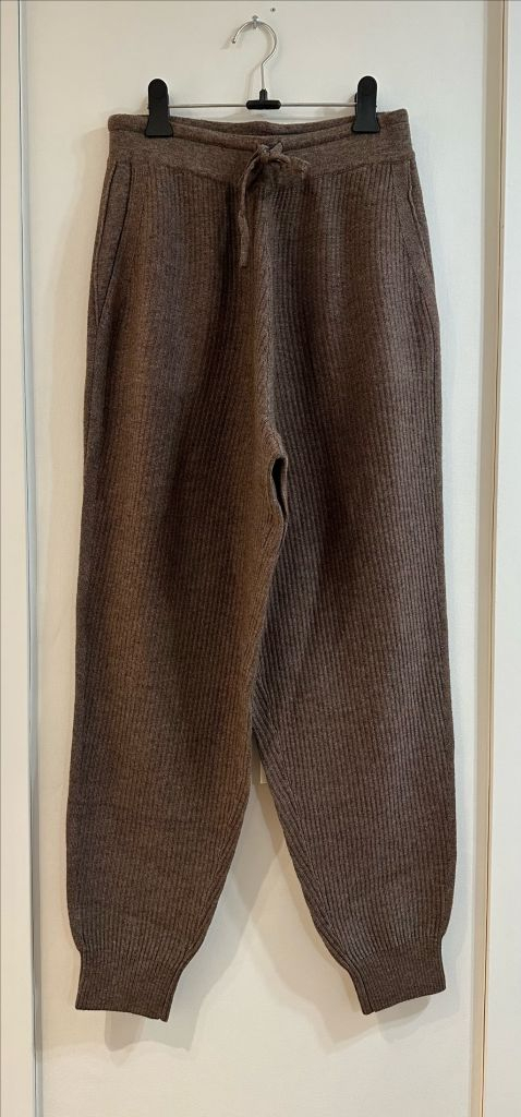 캐시미어 니트 후드집업 셋업 이미지