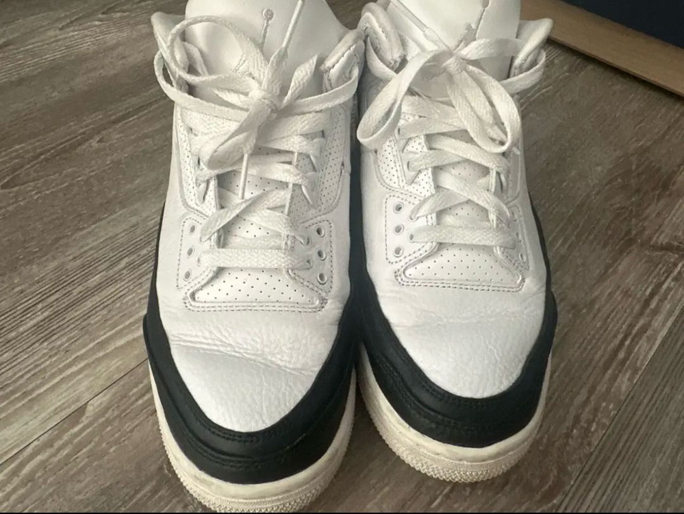 (270) 조던3 x 프라그먼트 레트로 SP 화이트 블랙 이미지