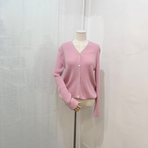 망고매니플리즈 브이넥 골지 니트가디건 4295 이미지