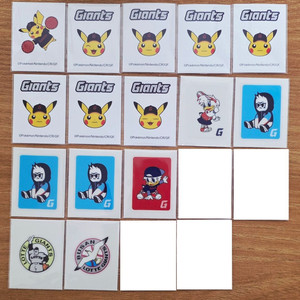 <개별>롯데자이언츠 띠부씰 피카츄 냐냐 띠부씰 이미지