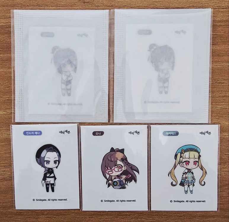 <개별>블루아카이브 띠부씰/트릭컬 띠부씰/에픽세븐 띠부씰/신의탑 띠부씰 이미지