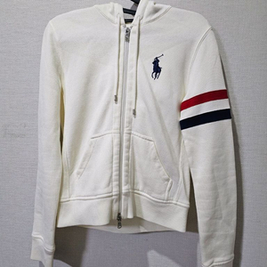 폴로 POLO 화이트 여자 빅포니 후드집업 90 / S 이미지