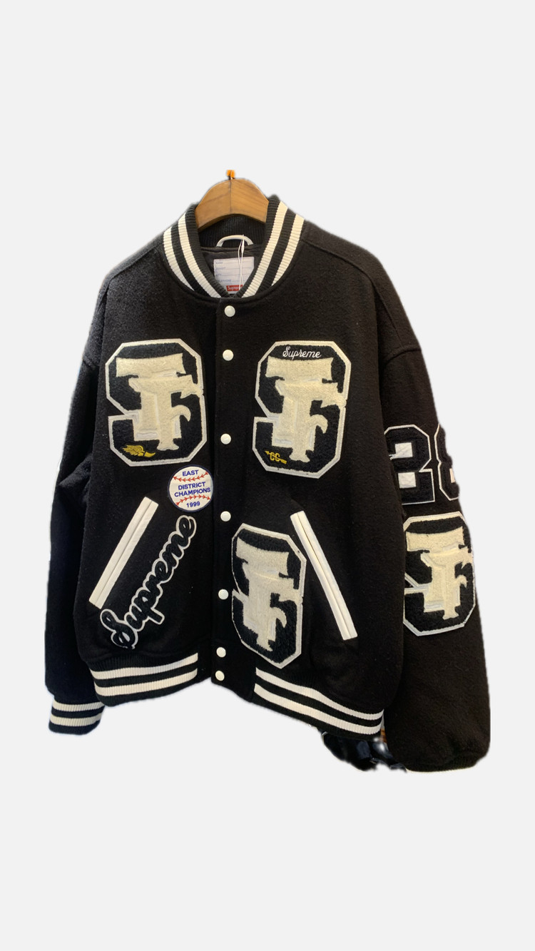 supreme 바시티 자켓 이미지