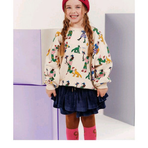 (L.110사이즈) 리미떼두두 Limitedoudou 밸벳 남색 치마바지 이미지