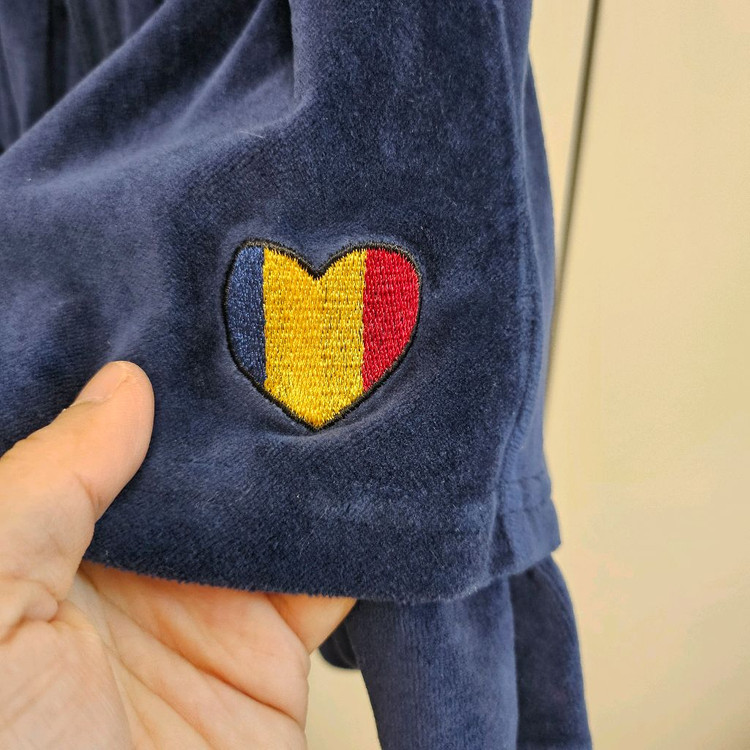 (L.110사이즈) 리미떼두두 Limitedoudou 밸벳 남색 치마바지 이미지