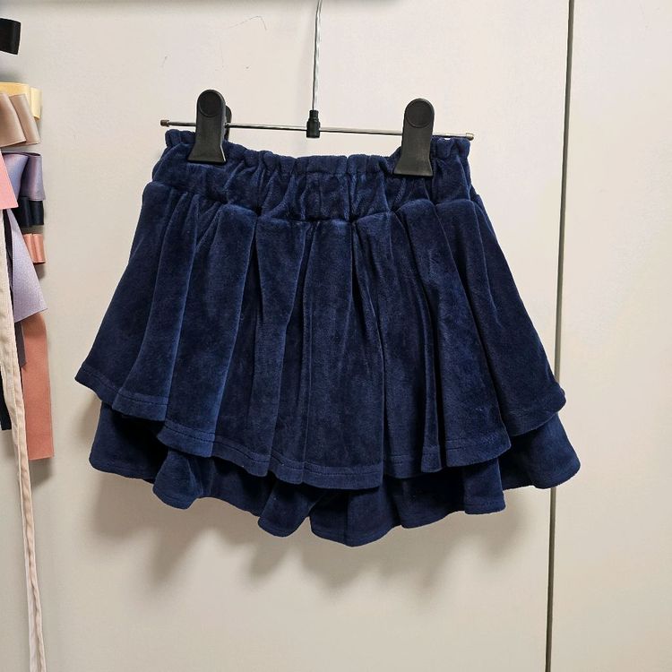 (L.110사이즈) 리미떼두두 Limitedoudou 밸벳 남색 치마바지 이미지