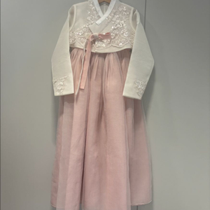 한설 드레스한복 (7세사이즈)+ 한복머리띠 이미지