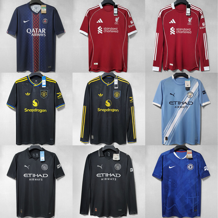 (국내배송) 25-26 축구 클럽 유니폼 져지 판매 (레알 바르샤 리버풀 아스날 첼시 맨유 맨시티 토트넘 뉴캐슬) 이미지