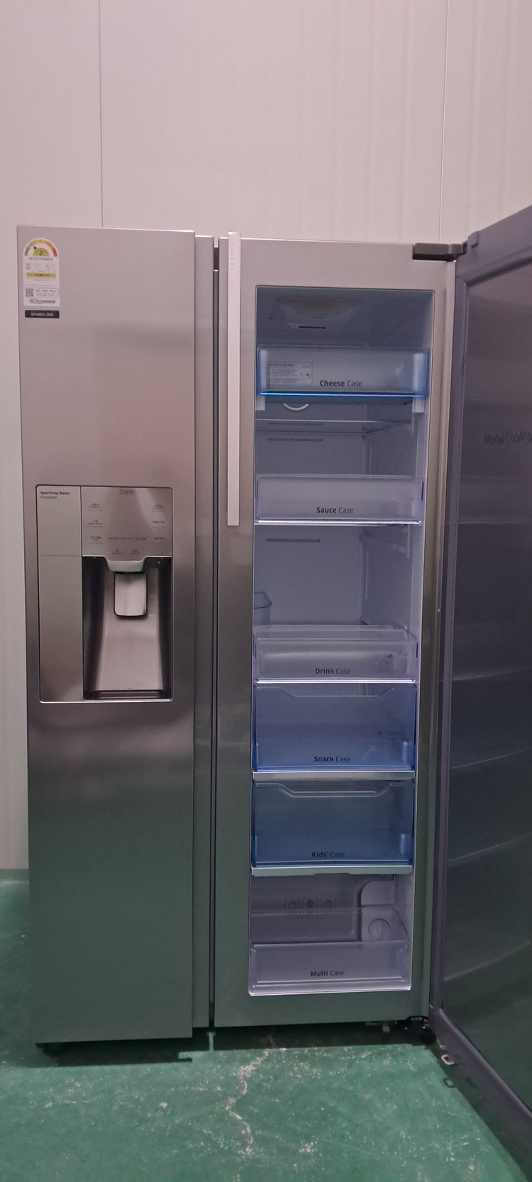 1622 삼성 780L 2도어 정수기양문형냉장고(메탈) 이미지