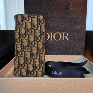 {클로젯}[Os]디올 오블리크 버티컬 장지갑 이미지