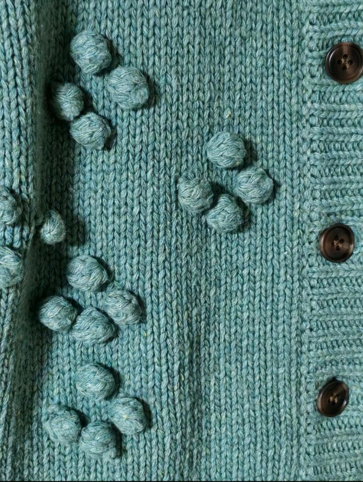 봄컬러 | JJ지고트 민트 니트 가디건 FREE | 55~66 화사핏 상태A 이미지