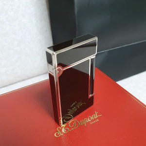 [정품,풀세트] 듀퐁라이터 라인D ca17240 블랙 래커 팔라듐 듀퐁 라이타 이미지