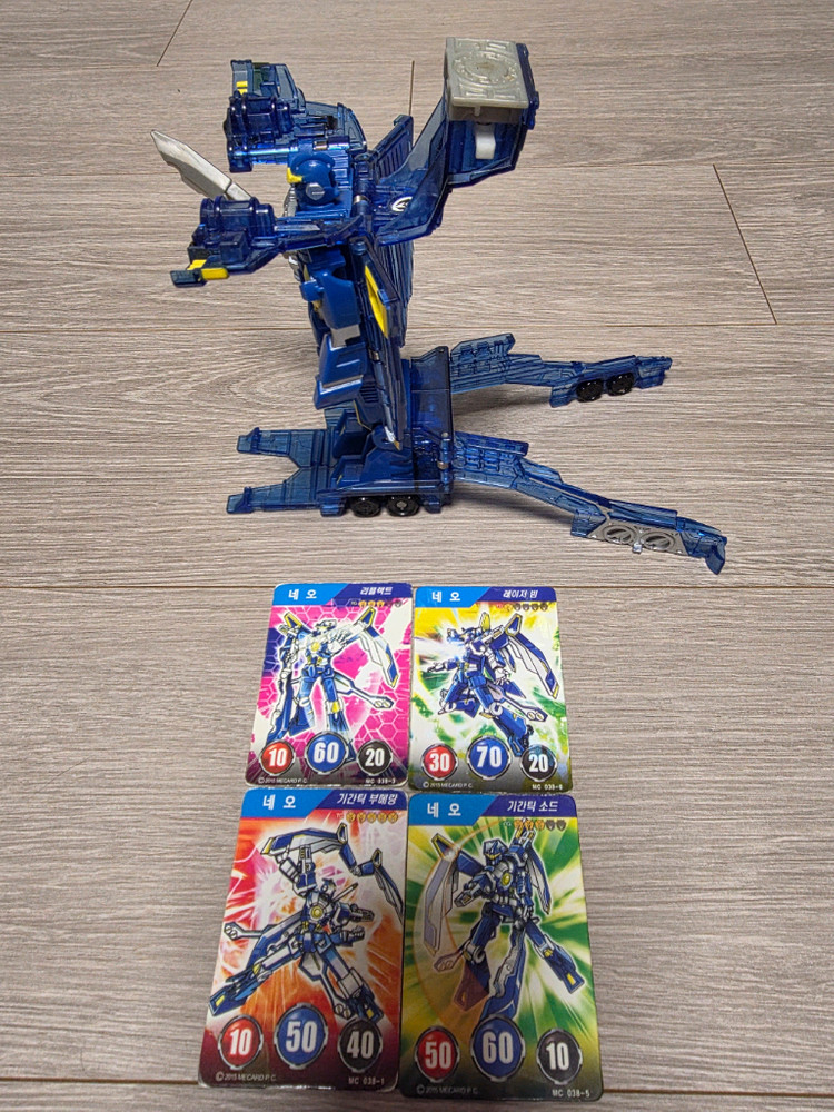 터닝메카드 점보 - 네오 Blue (무기 O)+메카드 4장 이미지