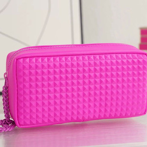발렌티노 핫핑크 화장품 파우치 미니클러치 이미지