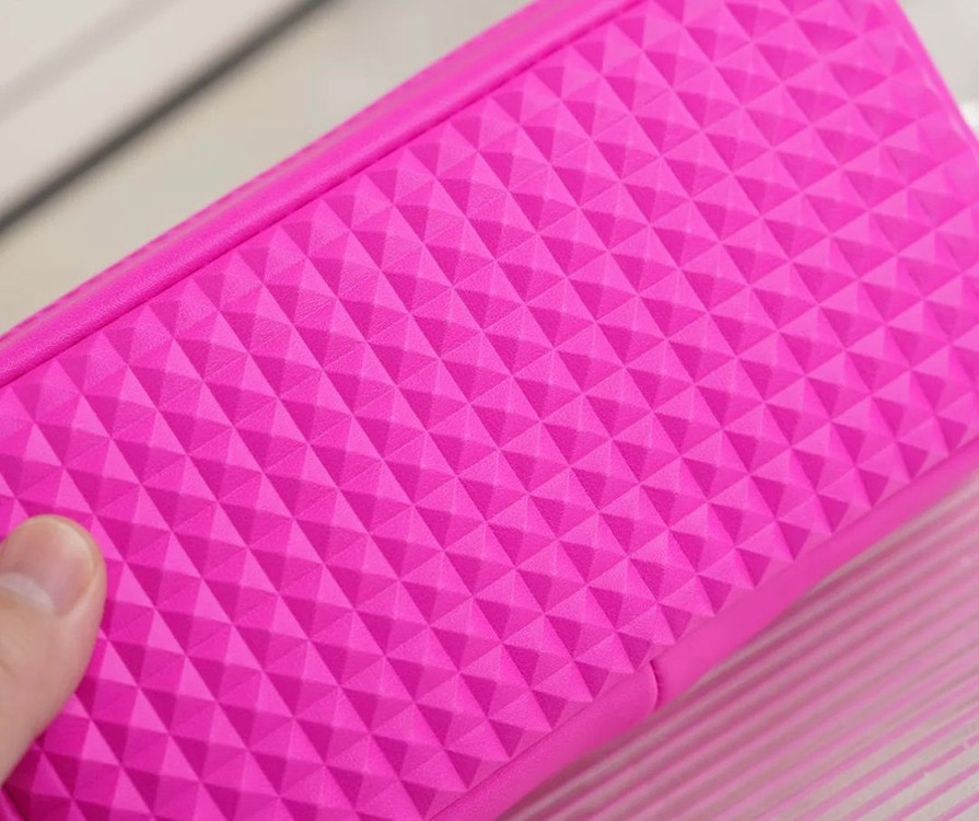 발렌티노 핫핑크 화장품 파우치 미니클러치 이미지