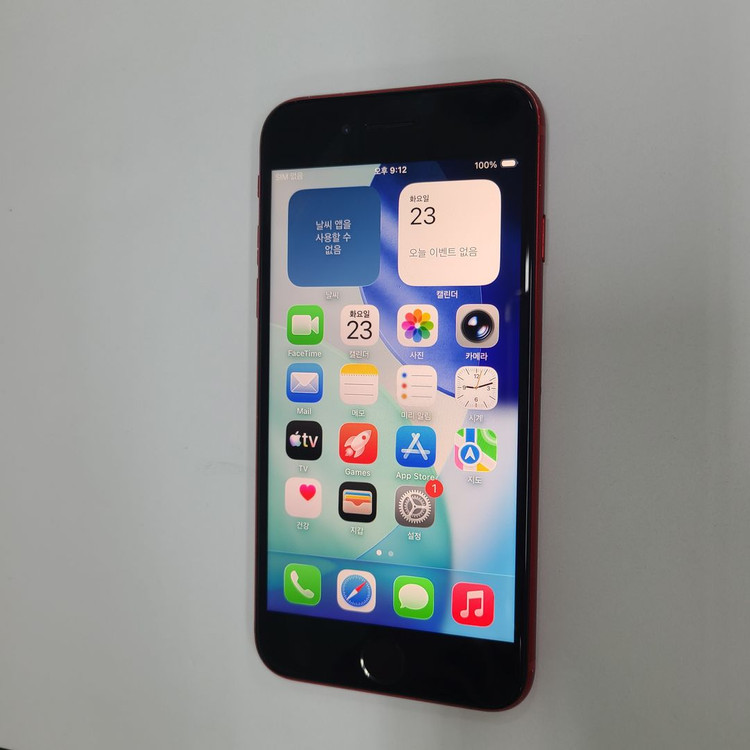 아이폰SE3 레드 64G 메인폰 배터리90% 198239 이미지