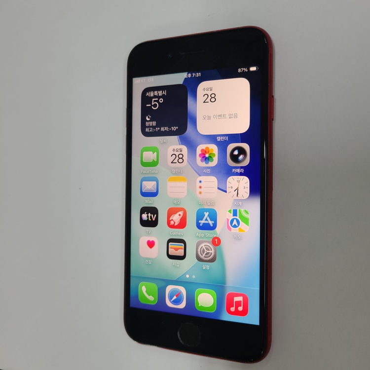 아이폰 SE3 레드 128G 무잔상 메인폰 192769 이미지