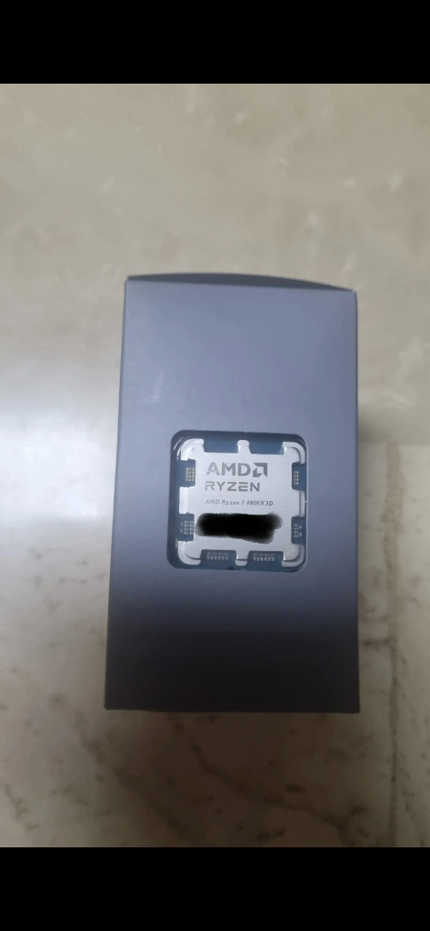 라이젠 9800x3d cpu 미개봉 이미지