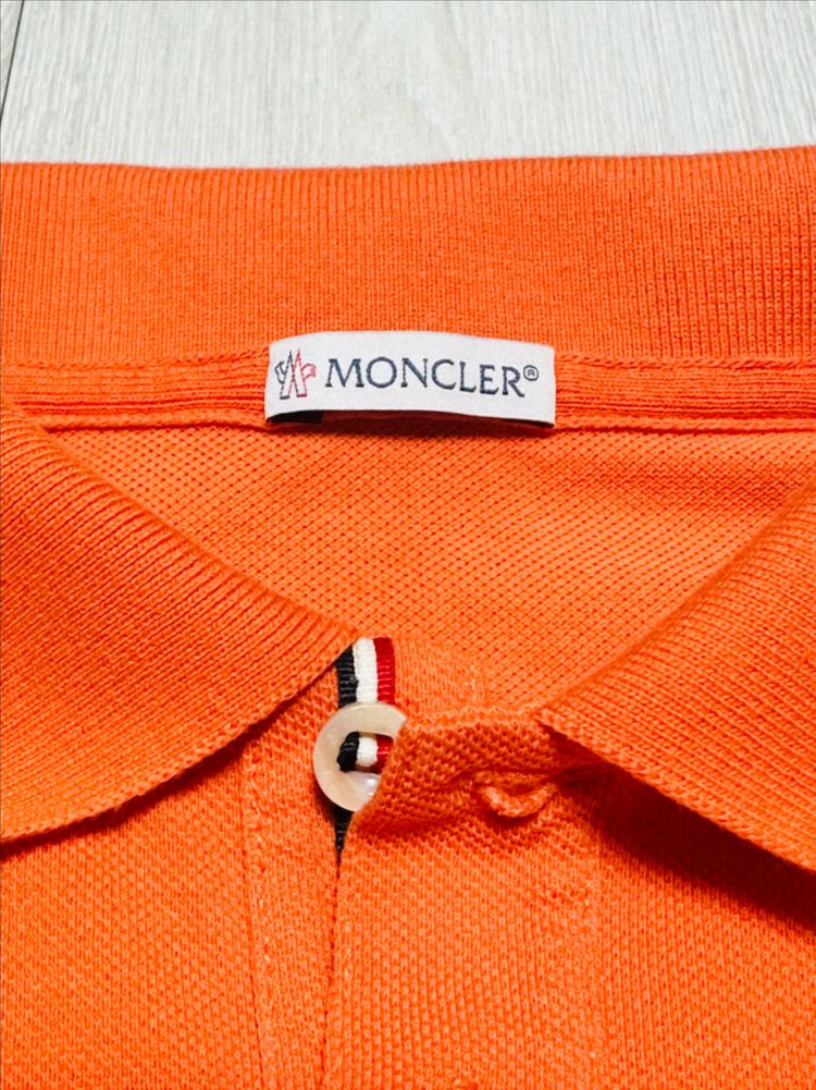 몽클레어 오렌지색 남성 반팔 폴로셔츠 이미지