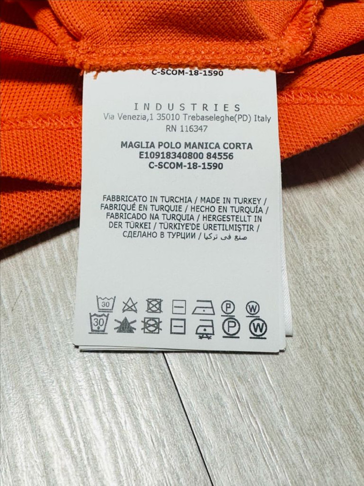 몽클레어 오렌지색 남성 반팔 폴로셔츠 이미지