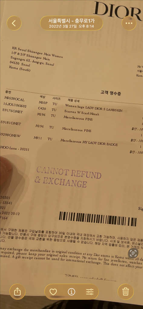 디올 레이디백 스몰 파드(스카프포함) 이미지