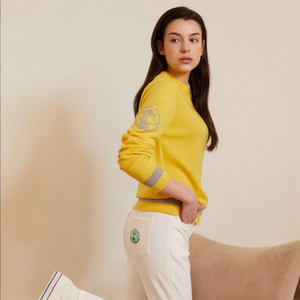 오뗄생트로페 여성골프의류 옐로우 스웻니트 S 이미지