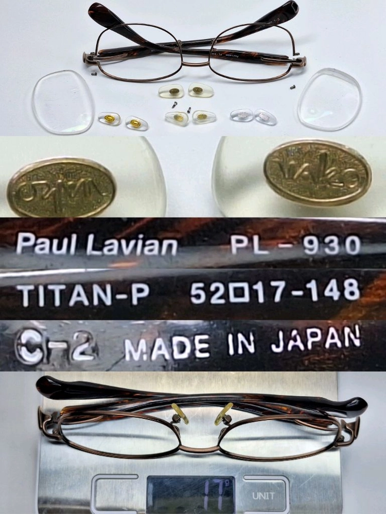 일본 사바에 하우스브랜드 Paul Lavian PL-930 티타늄 안경테/폴 라비앙 00s 빈티지 일제 수입 패션 이미지