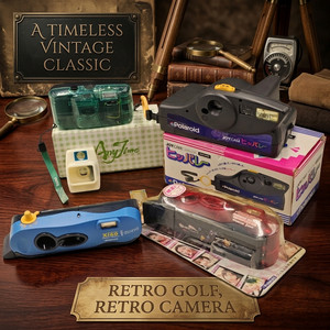 4종일괄 폴라로이드 토이 필름카메라 필카 즉석카메라 앤틱 소장용 똑딱이 이미지