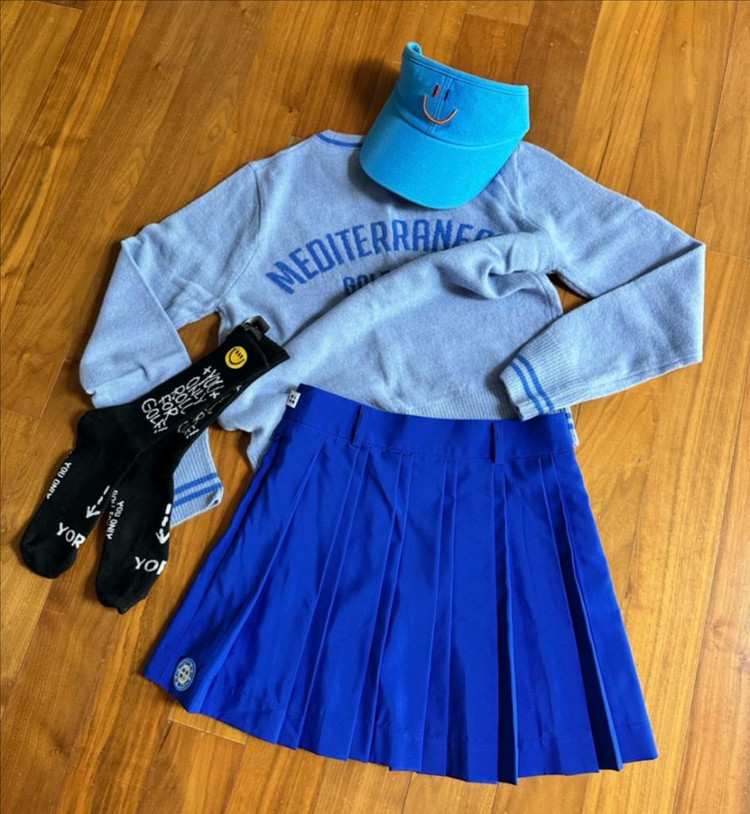 오뗄생트로페 블루 여성골프의류 스웻니트 M 이미지