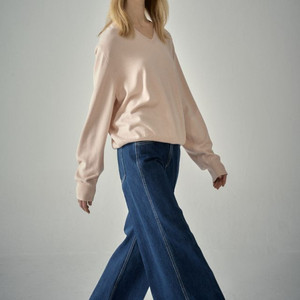 파사드패턴 와이드 데님 팬츠 이미지