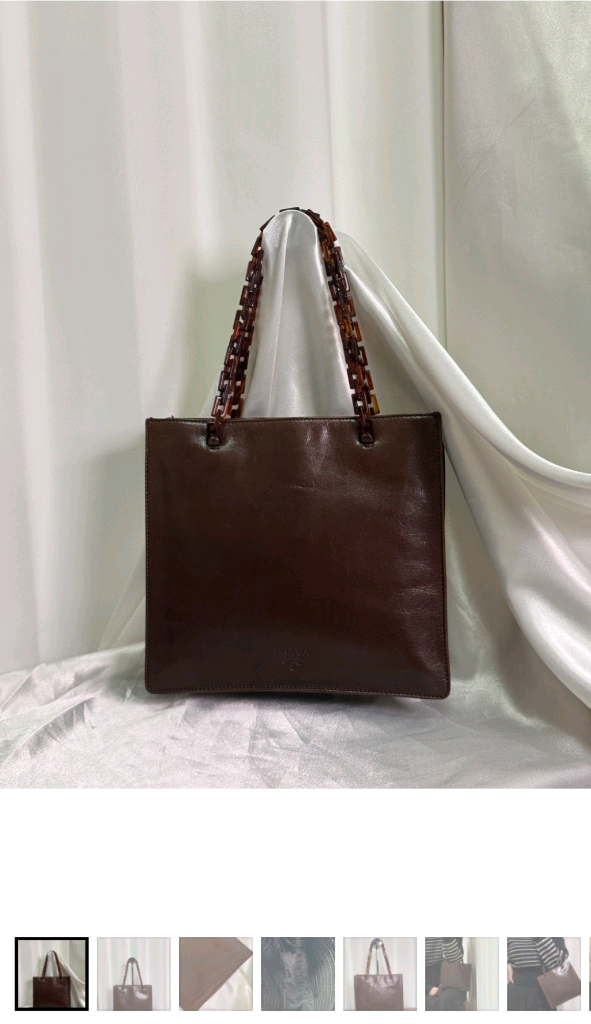 빈티지 프라다 미니 토트 (고이비토 정품 감정서 0) 이미지